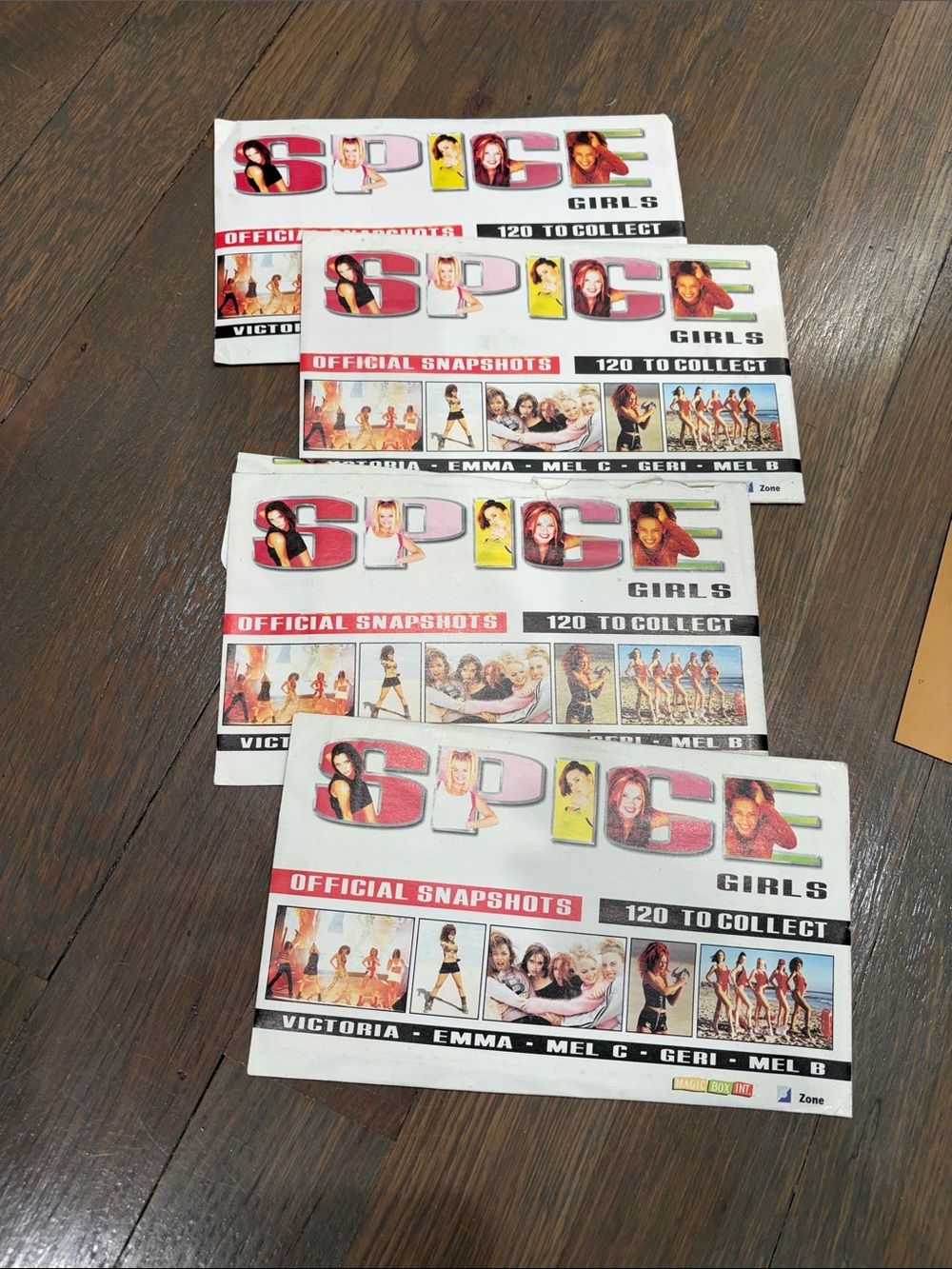 Spice Girls Official Snapshots - set of 4 (opened)